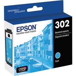 EPSON T302 Claria Premium Ink, Cyan, with Sensor/ XP-6000 | T302220-S