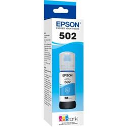 EPSON T502 Cyan Ink Bottle with Sensormatic