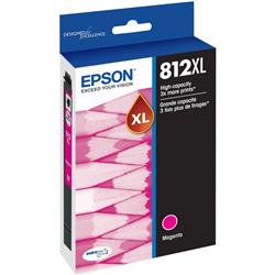 EPSON T812XL High Capacity Magenta Ink Cartridge with Sensormatic