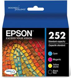 Epson 252 C/M/Y/K 4-Pack Ink Cartridge | T252120-BCS