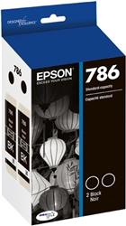 Epson 786 Black 2-Pack Ink Cartridges | T786120-D2