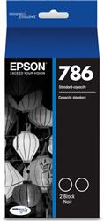 Epson 786 Black 2-Pack Ink Cartridges | T786120-D2