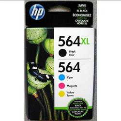 HP 564XL Black High Yield & 564 Cyan, Magenta & Yellow Ink Cartridges