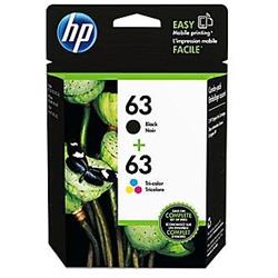 HP 63 Black & Tri-colour Original Ink Cartridges, 2 pack