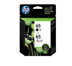 HP 65 Black & Tri-colour Original Ink Cartridges, 2 Packs