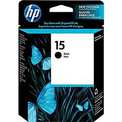 HP 15 Black Original Ink Cartridge (C6615DN)