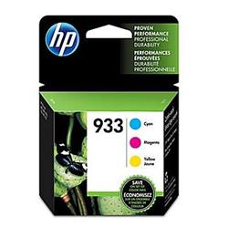 HP 933 Cyan, Magenta & Yellow Original Ink Cartridges 3-pack (N9H56FN)