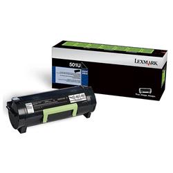 Lexmark 501U Ultra High Yield Return Program Toner Cartridge - Black - Laser - 20000 Page (50F1U00)