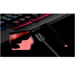 ASUS Mechanical gaming keyboard with Cherry MX Brown RGB switches, Dedicated Media Keys and a Customizable Badge (ROG STRIX FLA