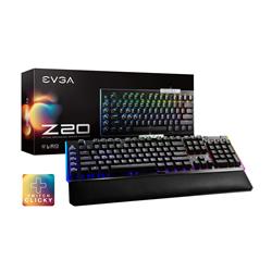 EVGA Z20 RGB Optical Mechanical Gaming Keyboard, RGB Backlit LED, Optical Mechanical Switches (Clicky)