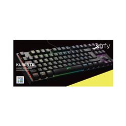 XTRFY K4 TKL Kailh Red Gaming Keyboard - Black(Open Box)