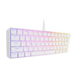 CORSAIR K65 RGB Mini clavier de jeu mécanique 60 % rétroéclairé LED RVB, Cherry MX Speed ? Blanc