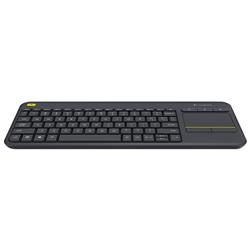 LOGITECH K400 Plus Wireless Touch Keyboard – Black(Open Box)