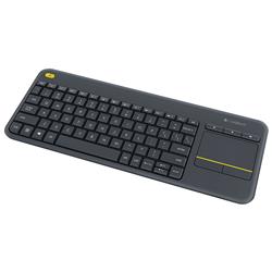 LOGITECH K400 Plus Wireless Touch Keyboard – Black(Open Box)