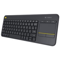 LOGITECH K400 Plus Wireless Touch Keyboard – Black(Open Box)