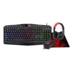 Redragon S101-BA-2 Gaming Combo (M601 Gaming Mouse + K503 Gaming Keyboard + H120 Gaming Headset + P015 Gaming Mouse Pad)(Ope...