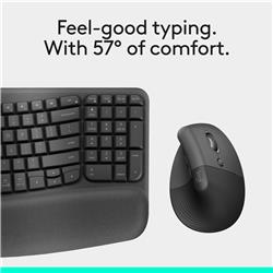 LOGITECH Ergonomic English Keyboard and Mouse Combo