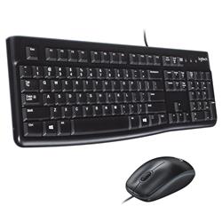 LOGITECH MK120 USB Wired Desktop Keyboard and Mouse Combo(Open Box)