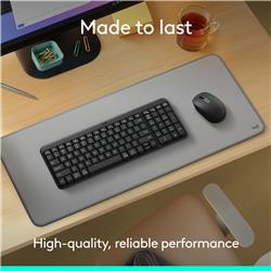 Ensemble clavier et souris Logitech MK250 Productivity (anglais) - Graphite