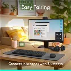Ensemble clavier et souris Logitech MK250 Productivity (anglais) - Graphite