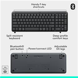 Ensemble clavier et souris Logitech MK250 Productivity (anglais) - Graphite