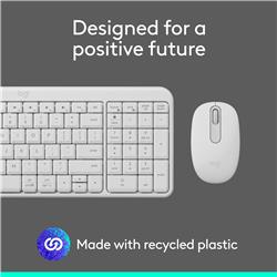 LOGITECH MK250 Productivity English Keyboard and Mouse Combo - Off-White