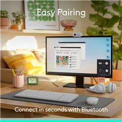 LOGITECH MK250 Productivity English Keyboard and Mouse Combo - Off-White