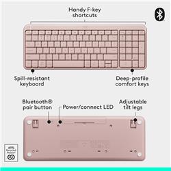 LOGITECH MK250 Productivity English Keyboard and Mouse Combo - Rose