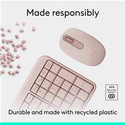 LOGITECH MK250 Productivity English Keyboard and Mouse Combo - Rose