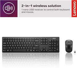 LENOVO 100 USB-A Wireless Combo Keyboard and Mouse(Open Box)