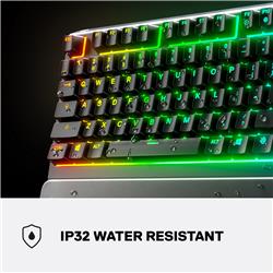 SteelSeries Apex 3 RGB Gaming Keyboard – 10-Zone RGB Illumination