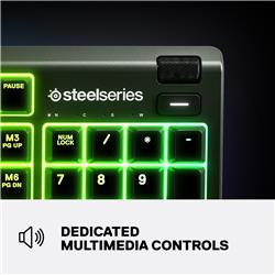 SteelSeries Apex 3 RGB Gaming Keyboard – 10-Zone RGB Illumination