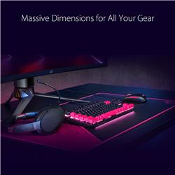 ASUS ROG Sheath Electro Punk, Gaming-optimized cloth surface