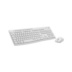 Logitech MK295 Silent Wireless Combo - USB Wireless Wi-Fi/RF Off White