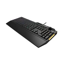 ASUS TUF Gaming K1 RGB keyboard (Dedicated volume knob, Spill-resistance, Side light bar and Armoury Crate)(Open Box)