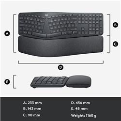 Logitech Ergo K860 for Business (Graphite)