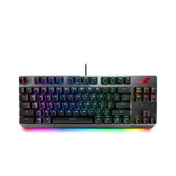 ASUS ROG Strix Scope NX TKL 80% Gaming Mechanical Keyboard, ROG NX Red Linear Switches, Detachable Cable, Wider Ctrl Key, Steal