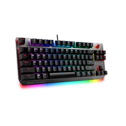 ASUS ROG Strix Scope NX TKL 80% Gaming Mechanical Keyboard, ROG NX Red Linear Switches, Detachable Cable, Wider Ctrl Key, Steal