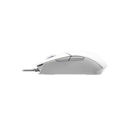 ASUS ROG Strix Impact II Moonlight White Gaming Mouse (Ambidextrous and Lightweight Design, 6200 DPI Optical Sensor, Push-Fit H