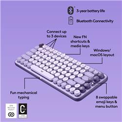 LOGITECH POP Keys Mechanical Wireless Keyboard - Cosmos