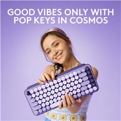 LOGITECH POP Keys Mechanical Wireless Keyboard - Cosmos