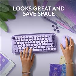 LOGITECH POP Keys Mechanical Wireless Keyboard - Cosmos