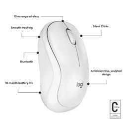 LOGITECH M240 SILENT BLUETOOTH MOUSE (OFF-WHITE)