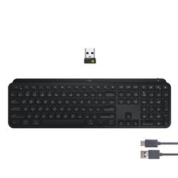 LOGITECH MX Keys S Wireless Keyboard with Quiet Typing, Programmable Keys - Black