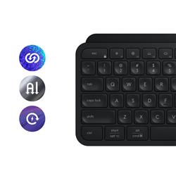 LOGITECH MX Keys S Wireless Keyboard with Quiet Typing, Programmable Keys - Black