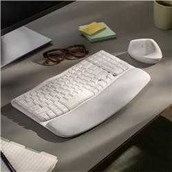 LOGITECH Wave Keys Wireless Ergonomic Keyboard - Off-White