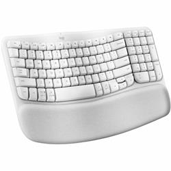 LOGITECH Wave Keys Wireless Ergonomic Keyboard - Off-White