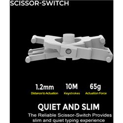 ADESSO Multi-OS Scissor switch Desktop keyboard