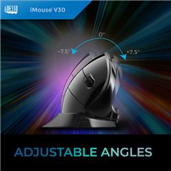 ADESSO Wireless Adjustable Vertical Ergonomic Mouse