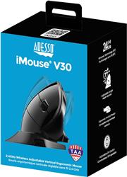 ADESSO Adjustable Vertical Ergonomic Wired Mouse